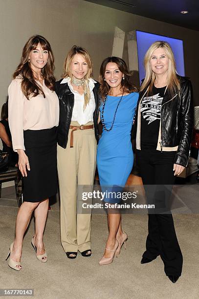 Jennifer Stallone, Kimberly Marteau Emerson, Angella Nazarian and Irena Medavoy attend Women A.R.E. Salon Event Featuring Home Shopping Network's CEO...