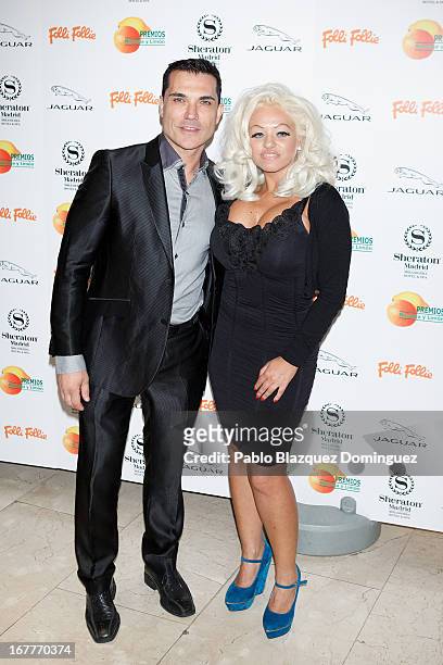 Andres Burguera and Ana Lopez attend 'Orange And Lemon' Awards ceremony at Sheraton Mirasierra Hotel on April 29, 2013 in Madrid, Spain.