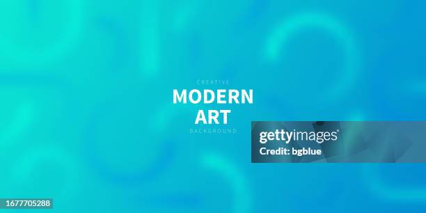 ilustrações de stock, clip art, desenhos animados e ícones de abstract blurred design with geometric shapes - trendy blue gradient - de rola