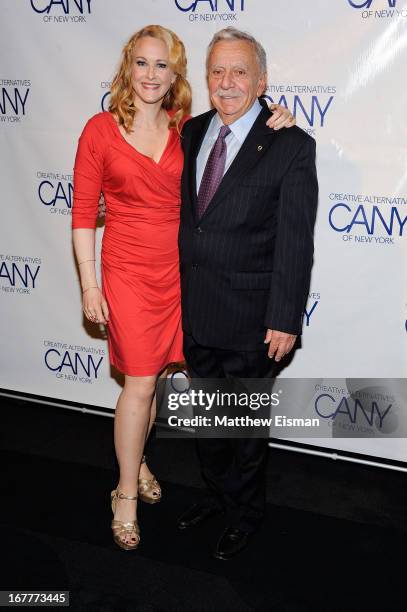 Honoree Katie Finneran and producer Manny Azenburg attend the 2013 Creative Alternatives of New York "The Pearl Gala" at The Edison Ballroom on April...