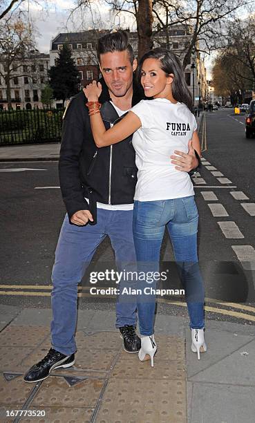 Spencer Matthews and Funda Onal attend fundraiser for 'The Brompton Fountain on April 29, 2013 in London, England.