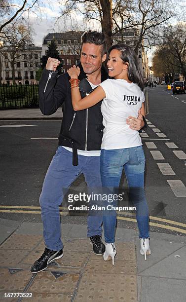 Spencer Matthews and Funda Onal attend fundraiser for 'The Brompton Fountain on April 29, 2013 in London, England.