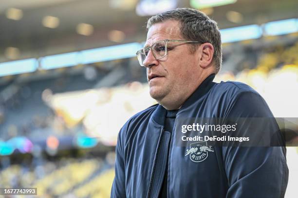 Director of sport Max Eberl of RB Leipzig looks on prior to the UEFA Champions League match between BSC Young Boys and RB Leipzig at Stadion Wankdorf...