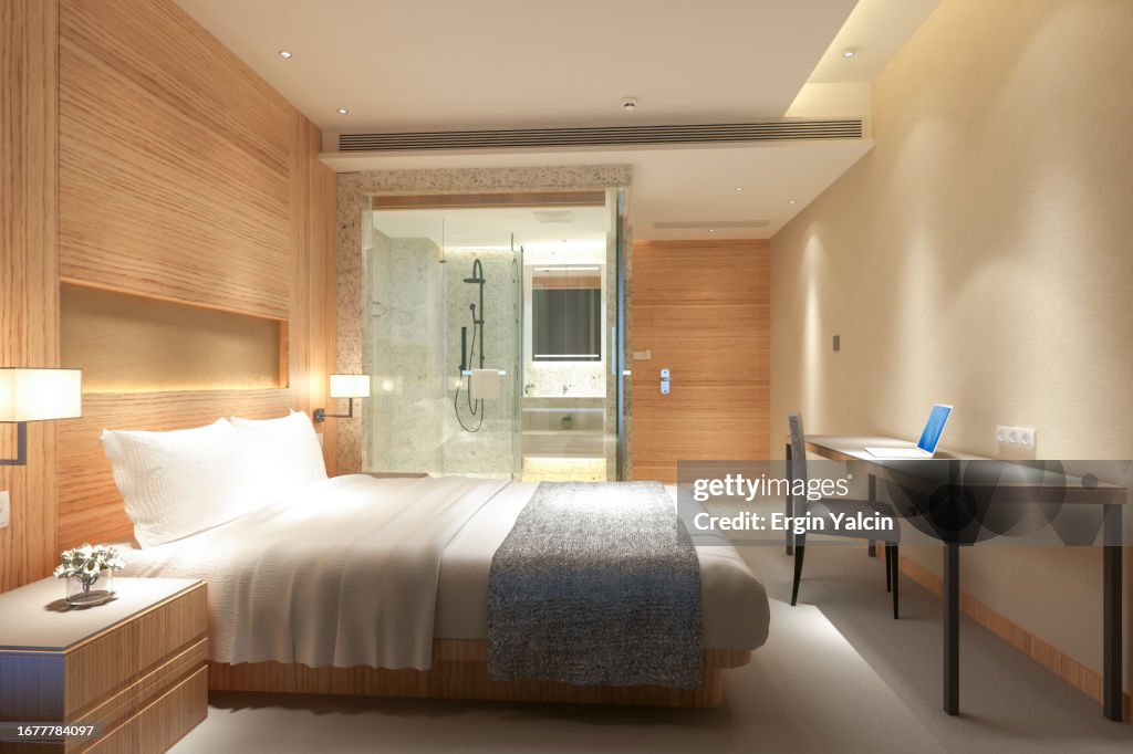 Modernes Hotelappartement mit Bad