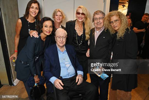 Natasha Caine, Shakira Caine, Nikki Caine, Michael Caine, Jerry Hall, Bill Wyman and Suzanne Wyman attend the World Premiere of "The Great Escaper"...