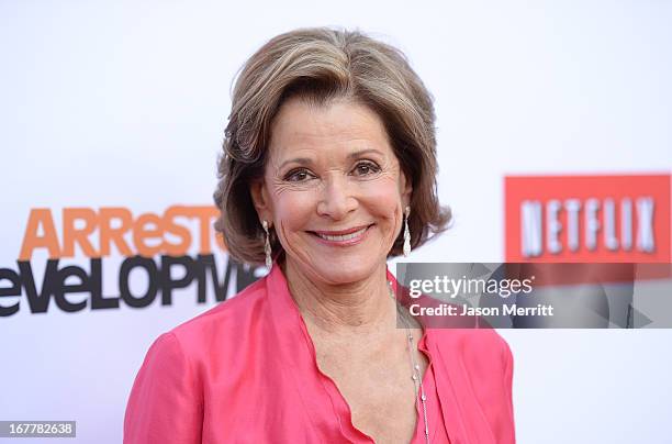 Actress Jessica Walter arrives at the TCL Chinese Theatre for the premiere of Netflix's "Arrested Development" Season 4 held on April 29, 2013 in...