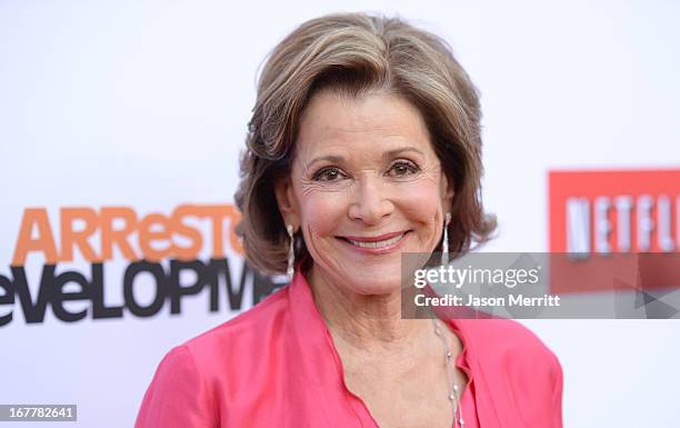 Actress Jessica Walter arrives at the TCL Chinese Theatre for the premiere of Netflix's "Arrested Development" Season 4 held on April 29, 2013 in...