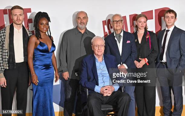 Will Fletcher, Danielle Vitalis, Oliver Parker, Michael Caine, Sir John Standing, Laura Marcus and Elliot Norman attend the World Premiere of "The...
