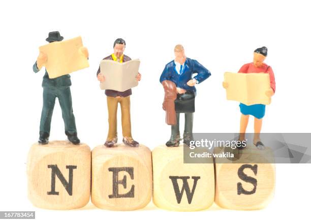 news abstract picture with small figurines - miniature painting stock pictures, royalty-free photos & images