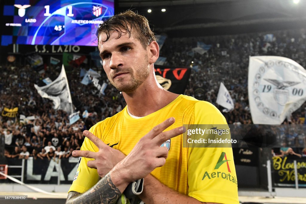 Provedel Ivan Provedel of SS Lazio celebrates at the end of the the Champions ...