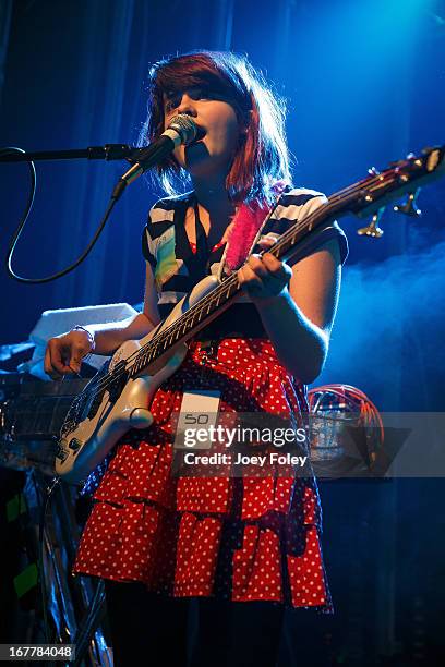 Kelli Mayo of Skating Polly performs onstage at Egyptian Room at Old National Centre on April 29, 2013 in Indianapolis, Indiana.