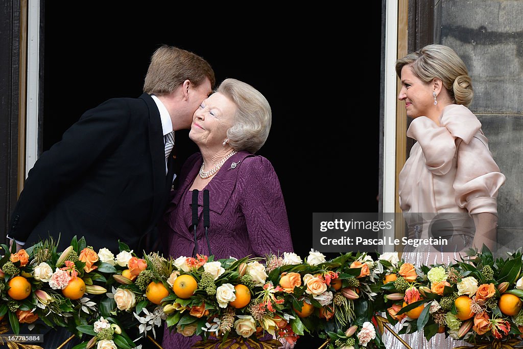 Inauguration Of King Willem Alexander As Queen Beatrix Of The Netherlands Abdicates