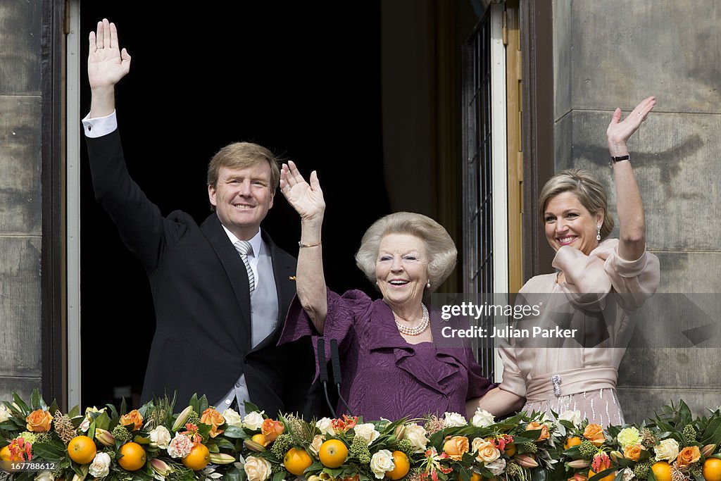 The Inauguration Of HM King Willem Alexander of the Netherlands As Queen Beatrix Of The Netherlands Abdicates