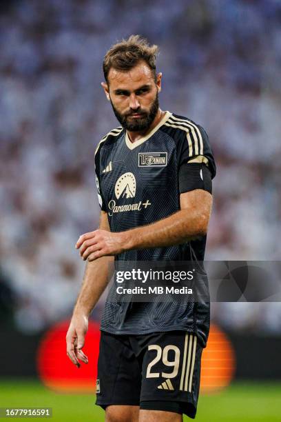 Lucas Tousart of FC Unión Berlín during the UEFA Champions League Group C match between Real Madrid and FC Union Berlin at Estadio Santiago Bernabeu...