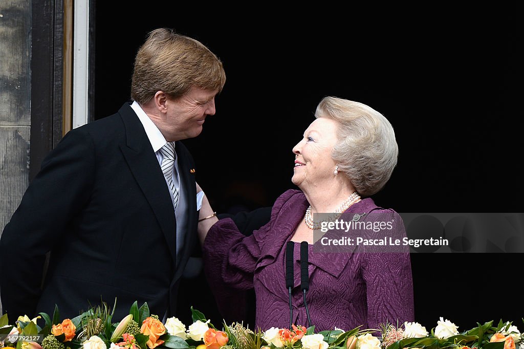 Inauguration Of King Willem Alexander As Queen Beatrix Of The Netherlands Abdicates