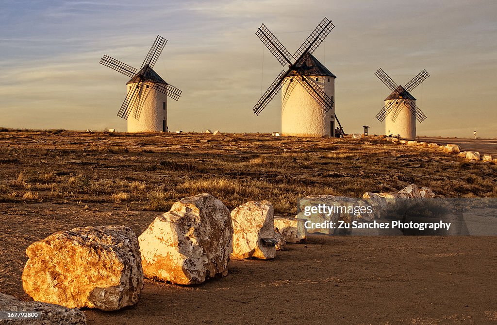 La Mancha at sunset