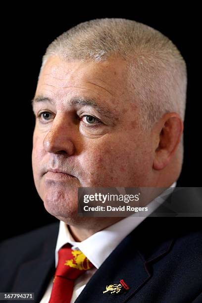 Warren Gatland the British and Irish Lions Head Coach is interviewed following the 2013 British and Irish Lions tour squad and captain announcement...