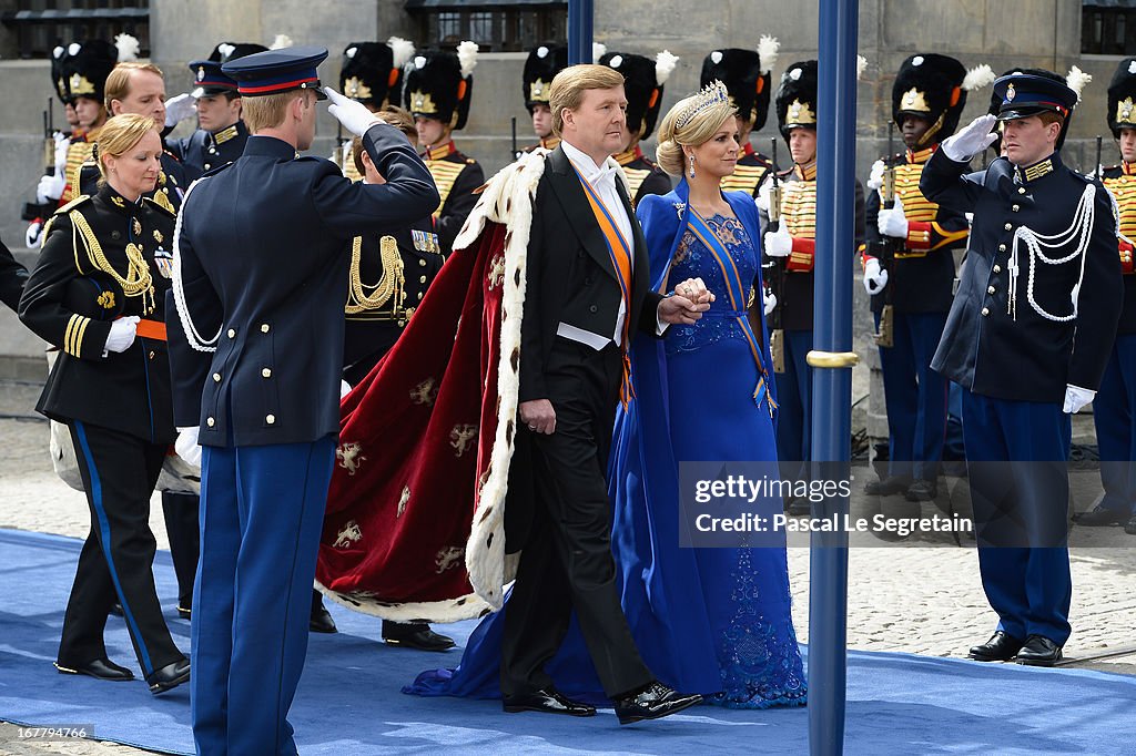 Inauguration Of King Willem Alexander As Queen Beatrix Of The Netherlands Abdicates