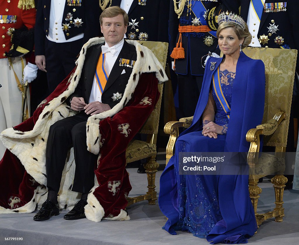 Inauguration Of King Willem Alexander As Queen Beatrix Of The Netherlands Abdicates