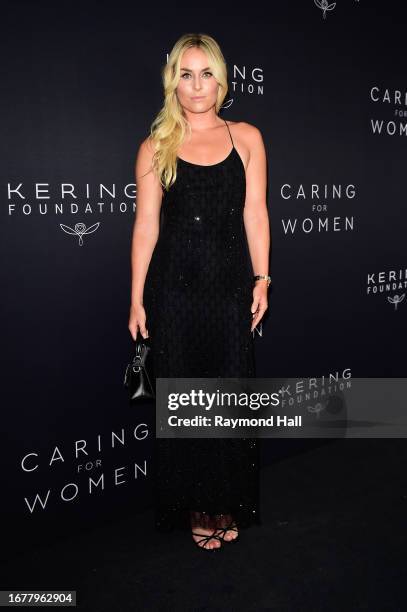 Lindsey Vonn attends the Kering Caring For Women Dinner at The Pool on September 12, 2023 in New York City.