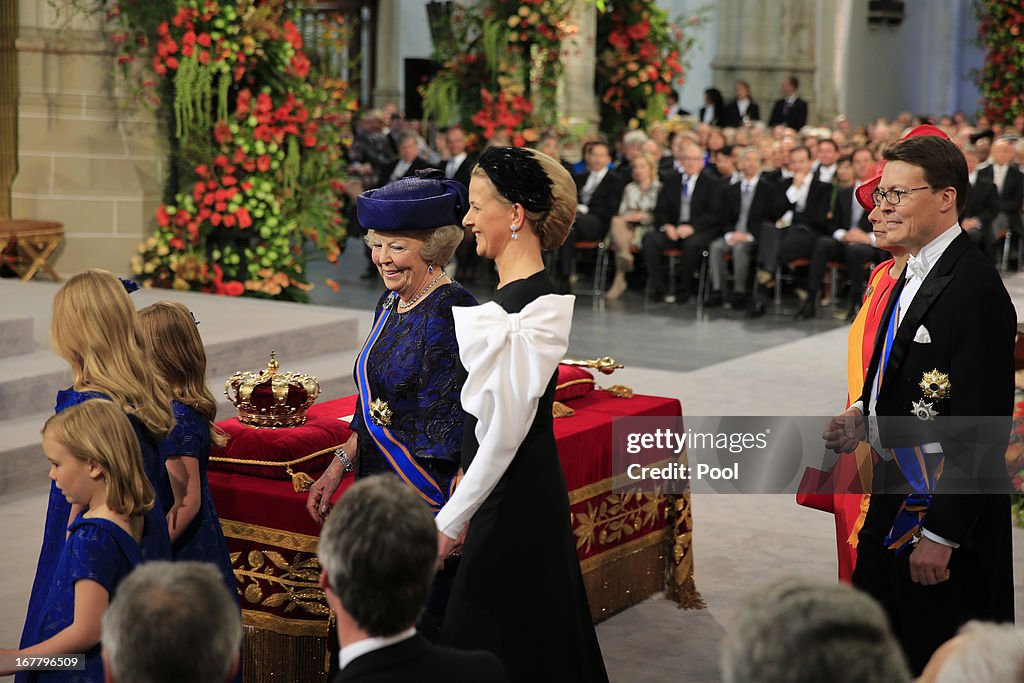 Inauguration Of King Willem Alexander As Queen Beatrix Of The Netherlands Abdicates