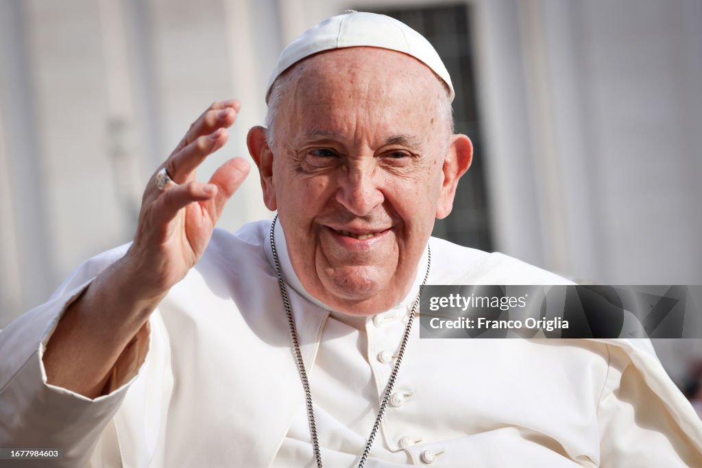 Pope Francis Delivers His Weekly Audience At The Vatican