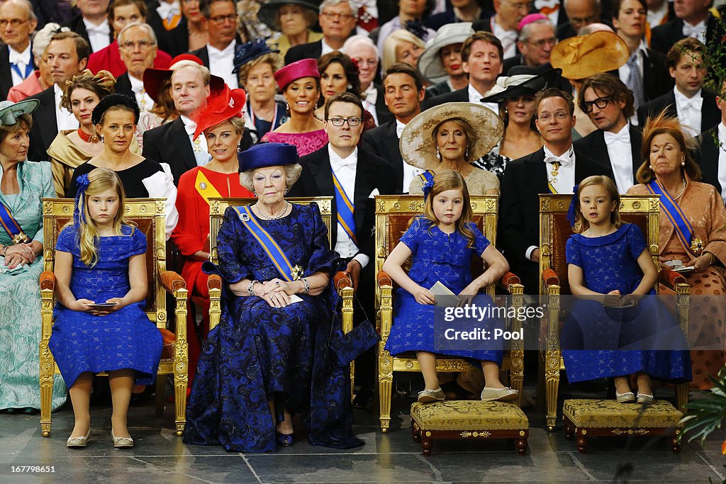 Inauguration Of King Willem Alexander As Queen Beatrix Of The Netherlands Abdicates