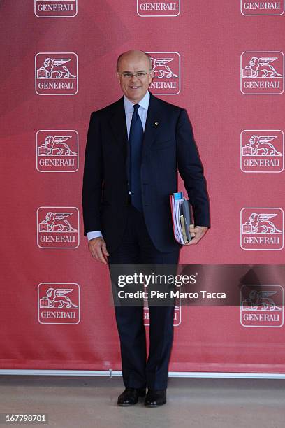 Chief executive officer of Assicurazioni Generali SpA Mario Greco attends the Assicurazioni Generali Shareholders General Meeting on April 30, 2013...