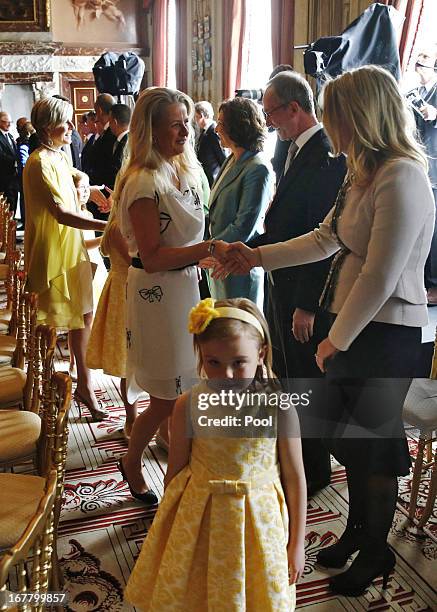 The daughters of Prince Willem-Alexander of the Netherlands and wife Princess Maxima of the Netherlands; Princess Ariane of the Netherlands attends...