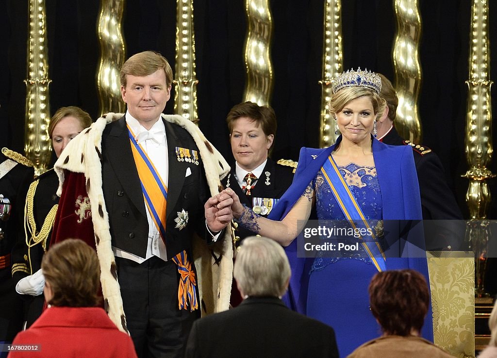 Inauguration Of King Willem Alexander As Queen Beatrix Of The Netherlands Abdicates