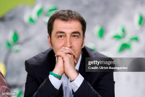 Cem Oezdemir, Federal Party Chairman, during the German Greens Party party congress on April 26, 2013 in Berlin, Germany. Germany faces federal...