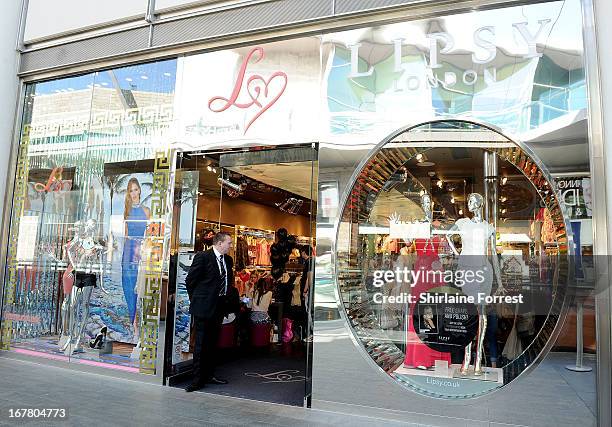 Storefront of Lipsy as Alex Gerrard is announced as the face of Lipsy VIP at Lipsy on April 30, 2013 in Liverpool, England.