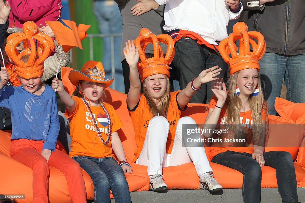 The Public Celebrates The Inauguration Of King Willem Alexander As Queen Beatrix Of The Netherlands Abdicates