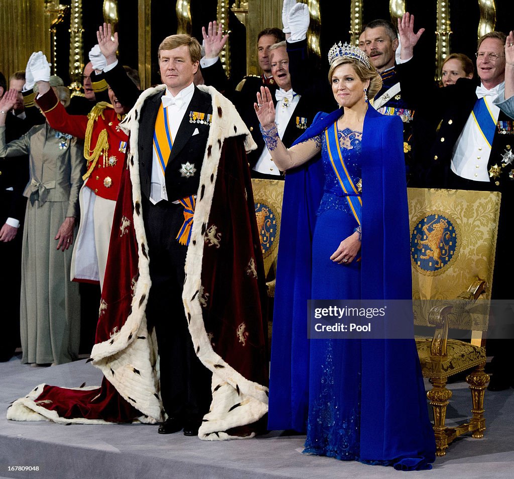 Inauguration Of King Willem Alexander As Queen Beatrix Of The Netherlands Abdicates