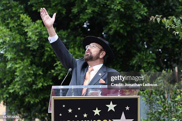 Shotgun Tom" Kelly attends the ceremony honoring him with a star on The Hollywood Walk of Fame held on April 30, 2013 in Hollywood, California.