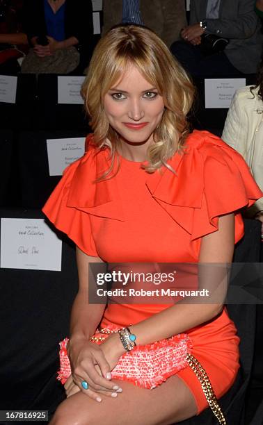 Alba Carrillo attends the lastest Rosa Clara bridal fashion show at Barcelona Bridal Week 2013 on April 30, 2013 in Barcelona, Spain.