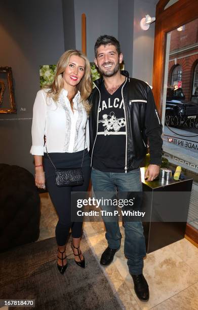 Anna Dodonova and Fadi Fawaz at Anna Casa Interiors celebrating the showroom redesign and launch of Caroline True collection at Anna Casa Interiors...