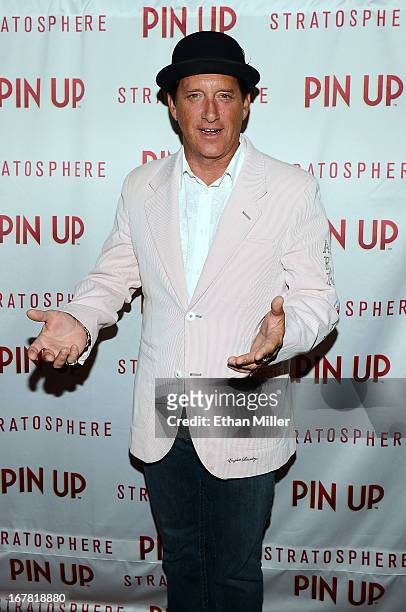 Hypnotist Anthony Cools arrives at the premiere of the show "Pin Up" at the Stratosphere Casino Hotel on April 29, 2013 in Las Vegas, Nevada.