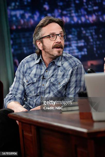 Episode 825 -- Pictured: Comedian Mark Maron during an interview on April 30, 2013--