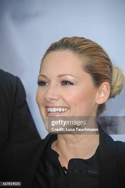 Helene Fischer attends the premiere of 'Helene Fischer 'Allein im Licht' at Babylon on April 30, 2013 in Berlin, Germany.