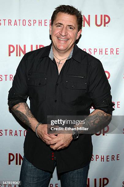 Music artist Louis Prima Jr. Arrives at the premiere of the show "Pin Up" at the Stratosphere Casino Hotel on April 29, 2013 in Las Vegas, Nevada.