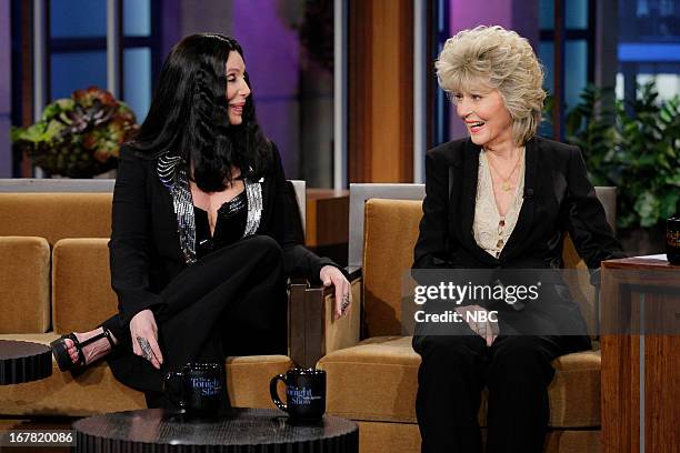 Episode 4451 -- Pictured: Musicians Cher, Georgia Holt during an interview on April 30, 2013 --