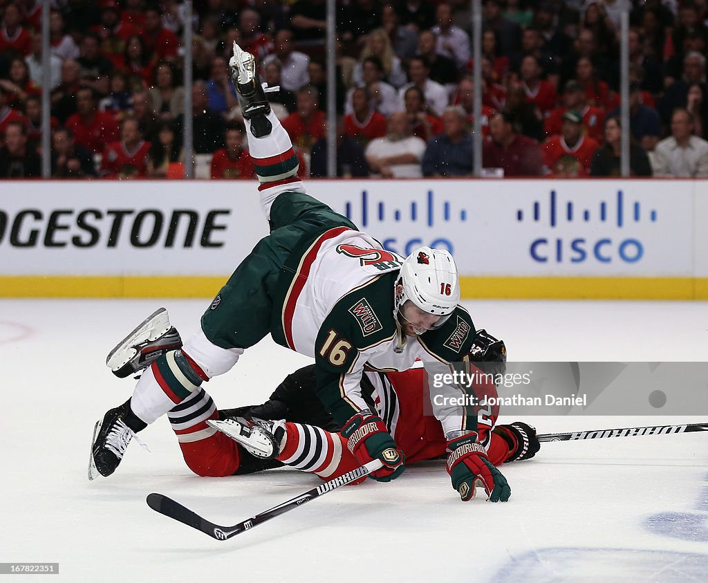 Minnesota Wild v Chicago Blackhawks - Game One