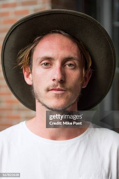 Skateboarder Austyn Gillette attends the IVI Launch Party at The Bowery Hotel on April 30, 2013 in New York City.