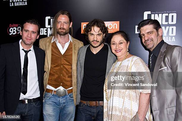 Actors Antonio Merlano, William Miller, Kuno Becker, Angelica Aragon and Jose Carlos Montes attend the Los Angeles special screening of "Cinco De...