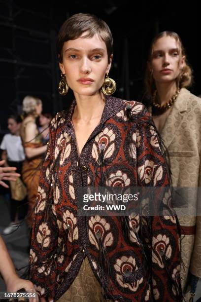 Models backstage at the Etro Spring 2024 Ready To Wear Fashion Show on September 20, 2023 in Milan, Italy.