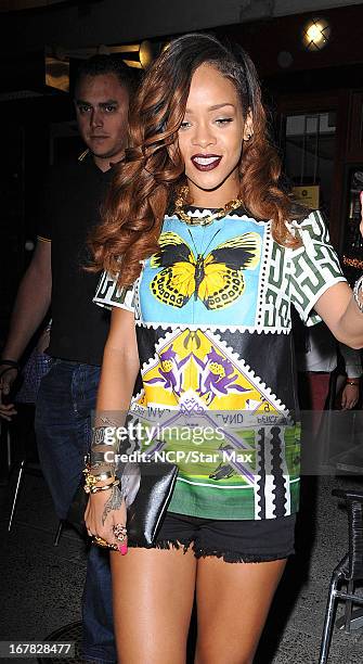 Singer Rihanna as seen on April 30, 2013 in New York City.