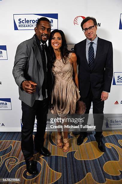 Comedian Bill Bellamy, his wife Kristen and comedian Bob Saget attend the "Cool Comedy - Hot Cuisine Event To Benefit The Scleroderma Research...