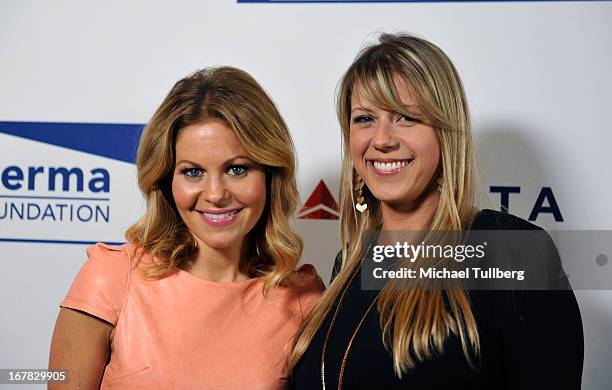 Actresses Candace Cameron Bure and Jodie Sweetin attend the "Cool Comedy - Hot Cuisine Event To Benefit The Scleroderma Research Foundation" event at...