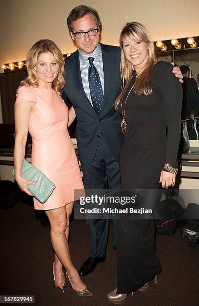 Actress Candace Cameron-Bure, actor/comedian Bob Saget and actress Jodie Sweetin attend Scleroderma Research Foundation's Cool Comedy - Hot Cuisine...